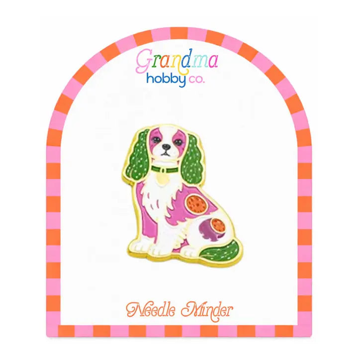 Pink Spaniel Needle Minder