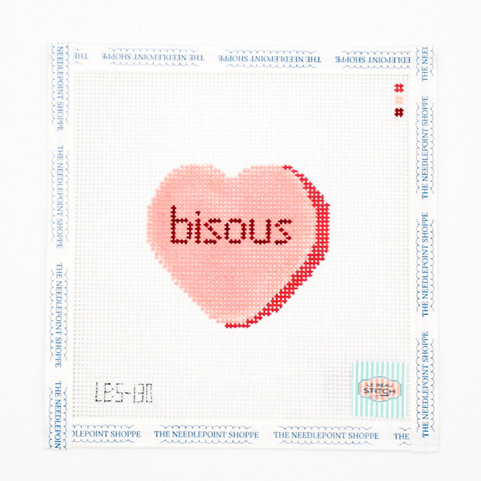 French Conversation Heart- Bisous