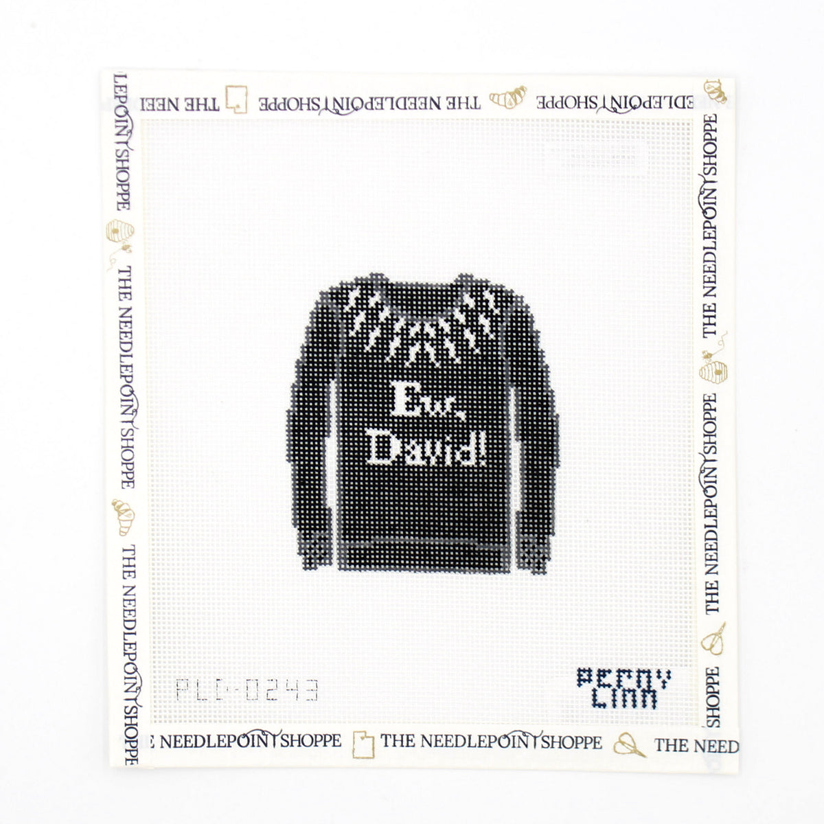 Ew David Sweater Needlepoint Canvas