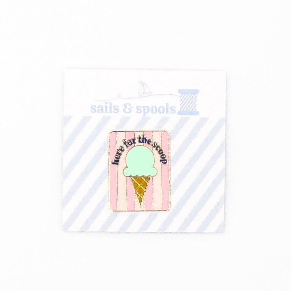 Here For The Scoop Needle Minder