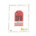 San Francisco Vintage Travel Tag Canvas