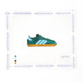 Green Adidas Needlepoint Canvas