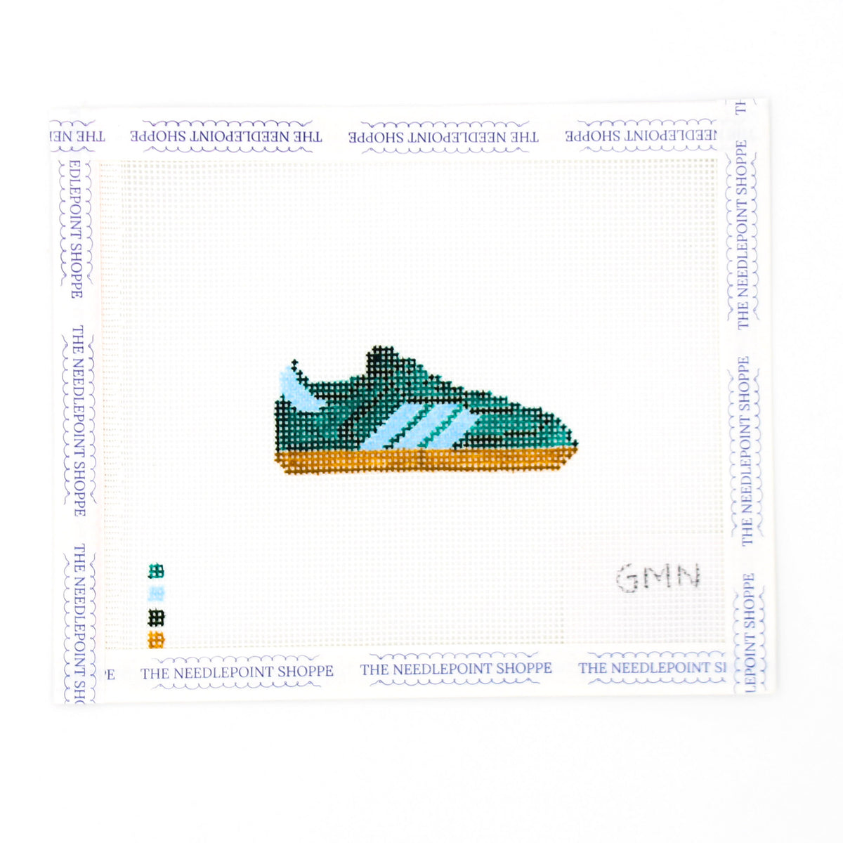 Green Adidas Needlepoint Canvas