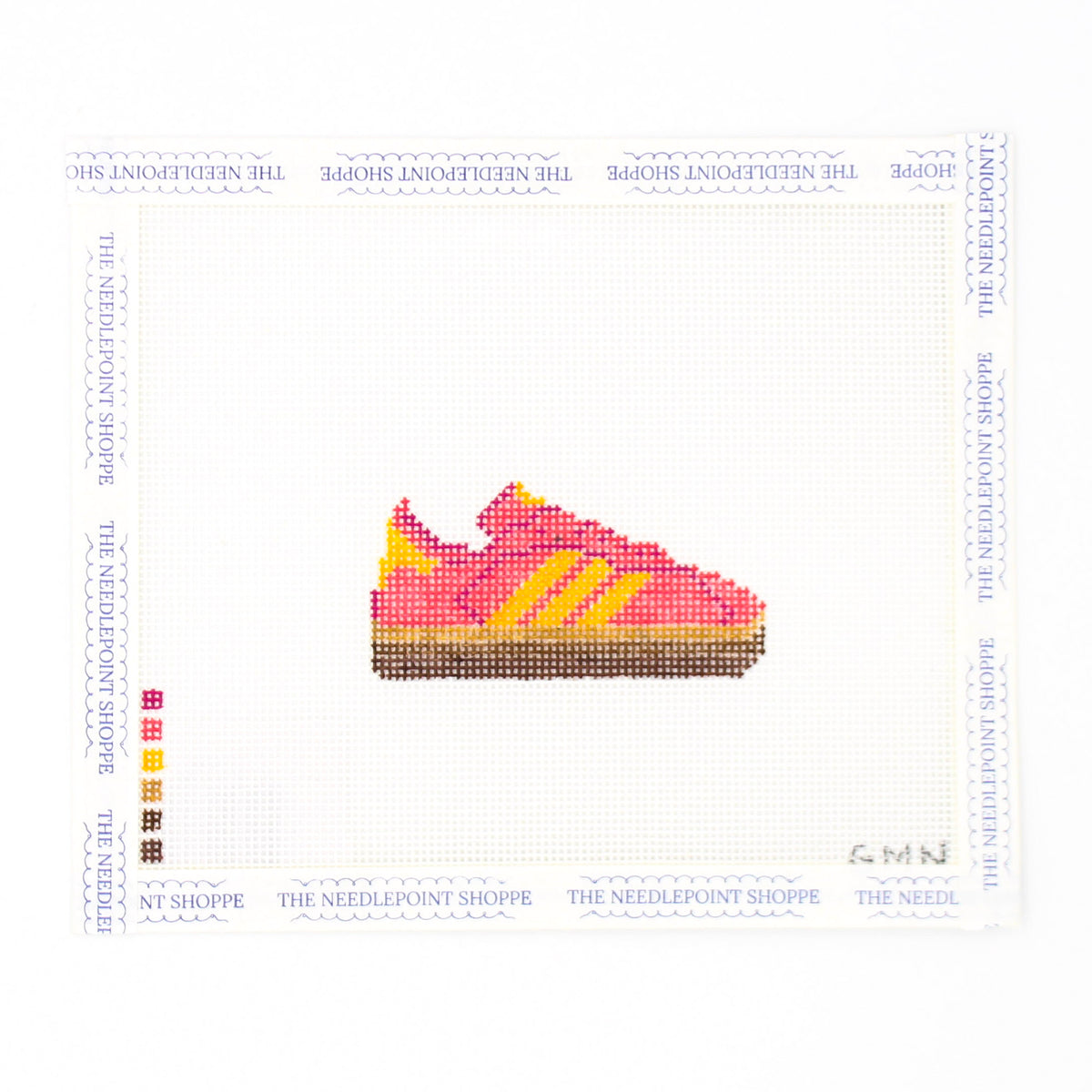 Pink Adidas Needlepoint Canvas