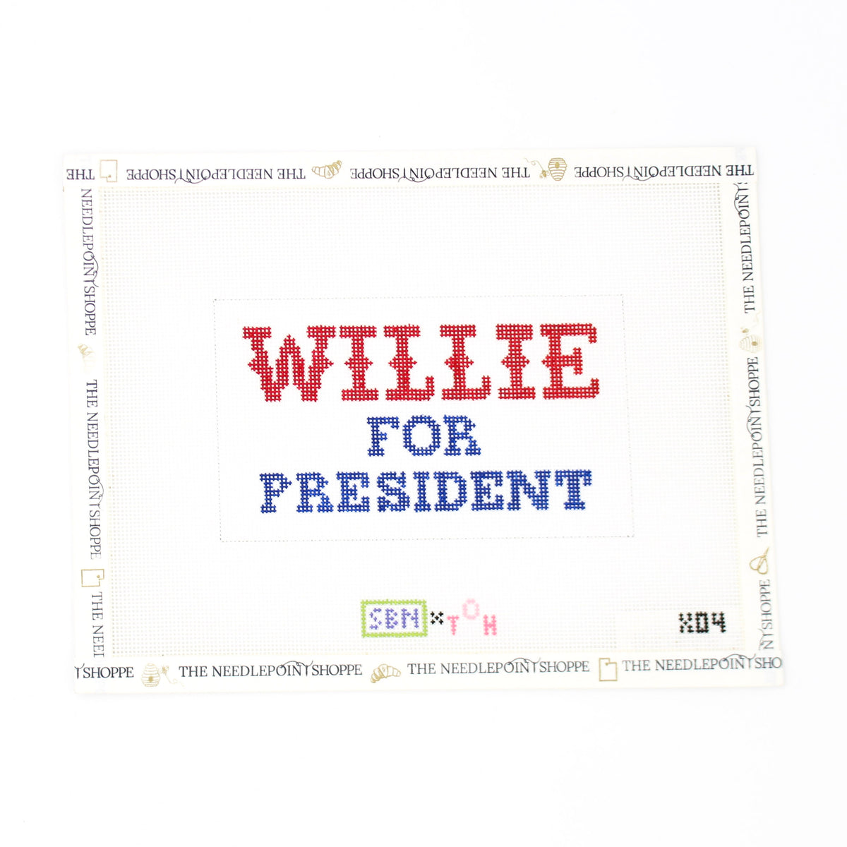 Willie for President Needlepoint Canvas