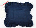 What’s The Stitch Medium Wash Denim Self-Finishing Pillow