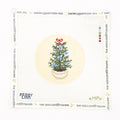 Vintage Blue Christmas Tree Needlepoint Canvas