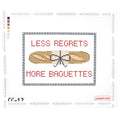 Less Regrets More Baguettes Stitch Class