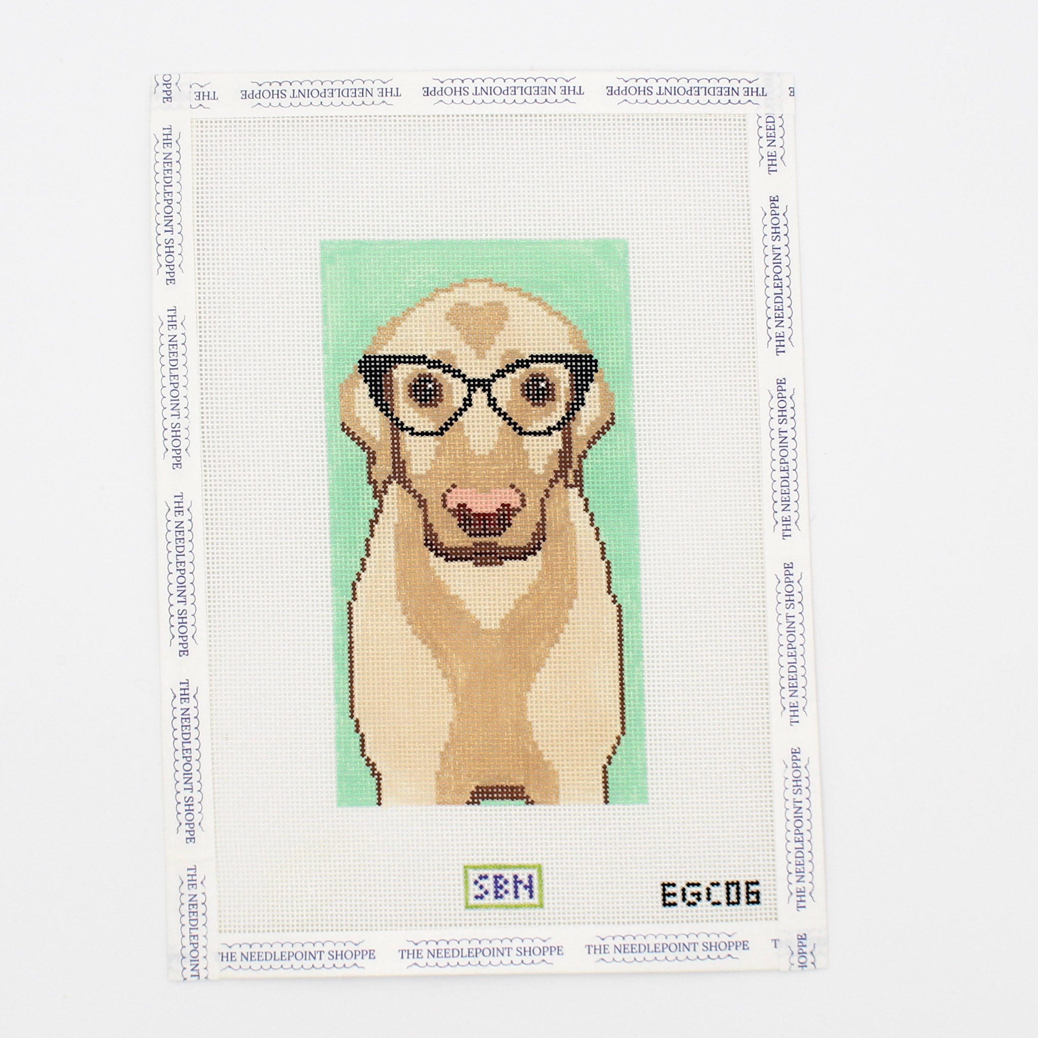 Yellow Lab w. Glasses Eye Glasses Case