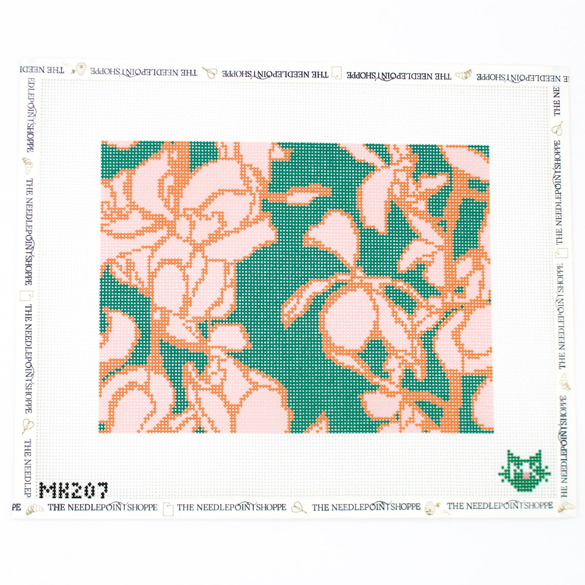 Uptown Orchid Clutch Needlepoint Canvas