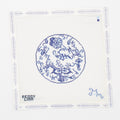 Blue and White Floral Round