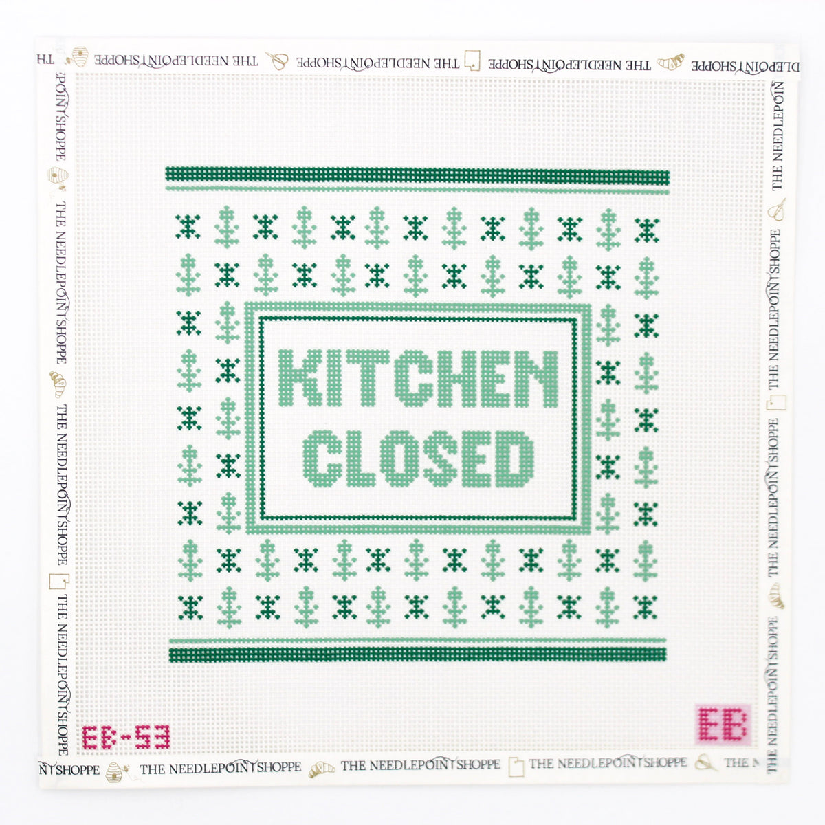 Kitchen Closed Needlepoint Canvas