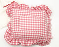 What’s The Stitch Pink Gingham Self-Finishing Pillow