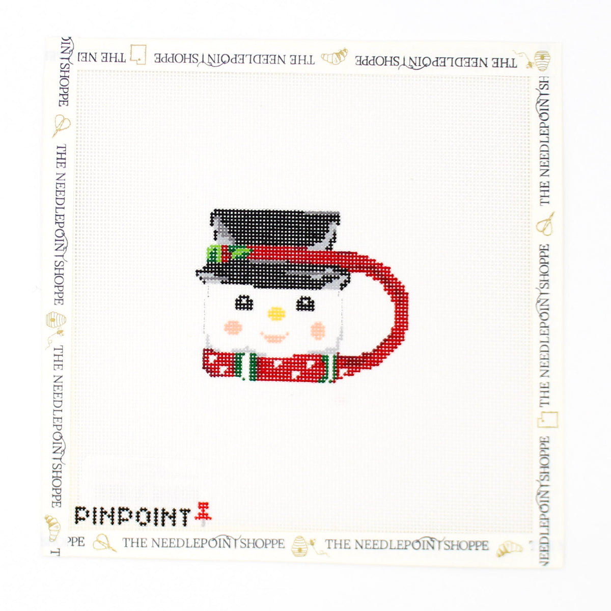 Snowman Holiday Mug Needlepoint Canvas
