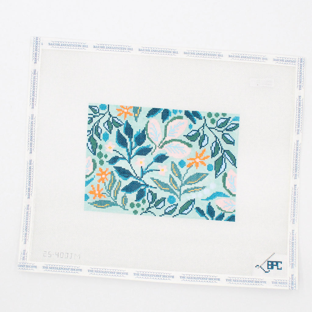Aqua Floral Pattern