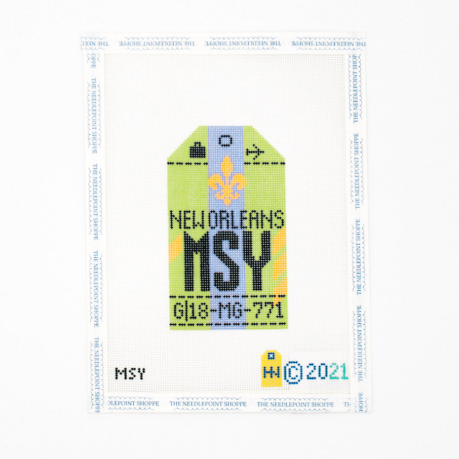 New Orleans Travel Tag Canvas