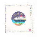 Magical Cruise Travel Round Needlepoint Canvas