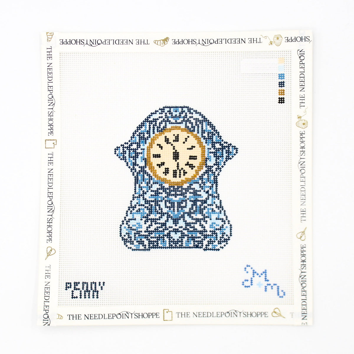Grandma's Clock Needlepoint Canvas