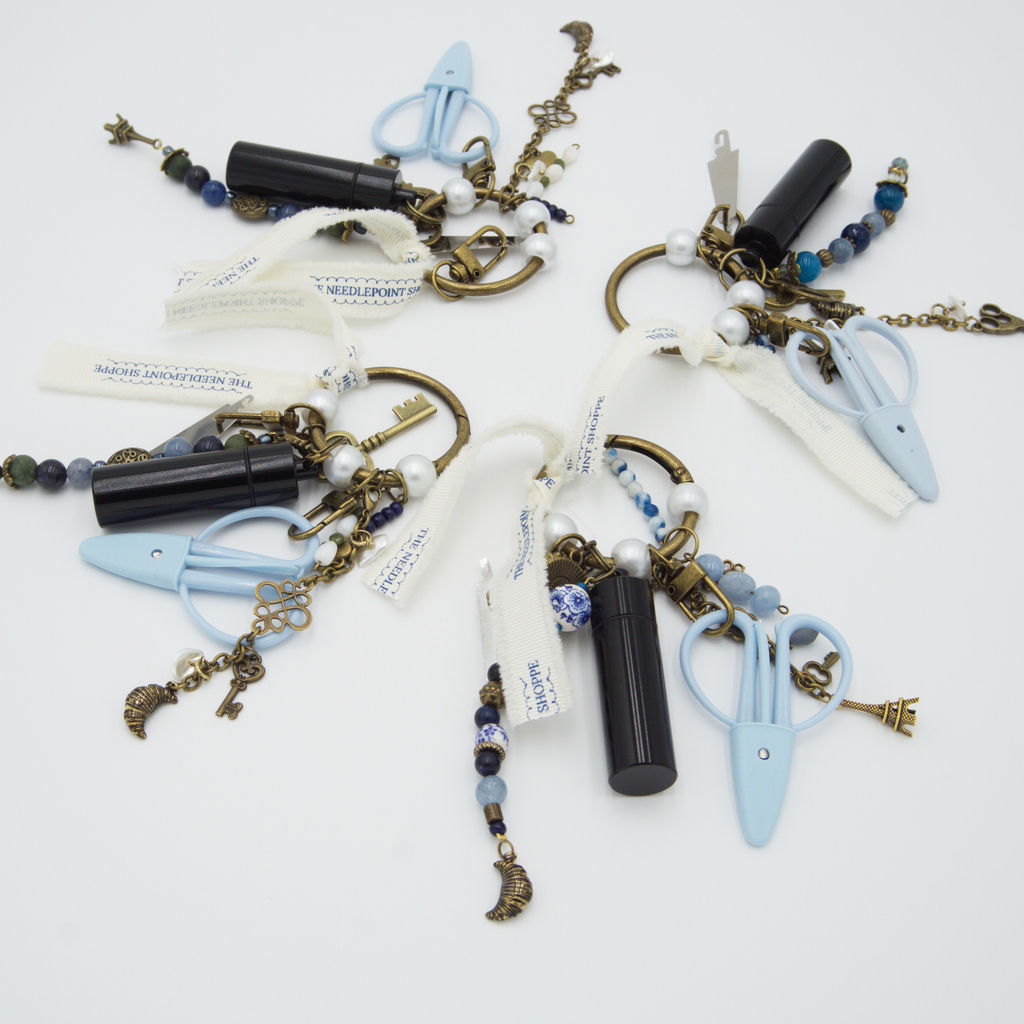 The Needlepoint Shoppe Parisian Cafe Themed Tool Charm Set