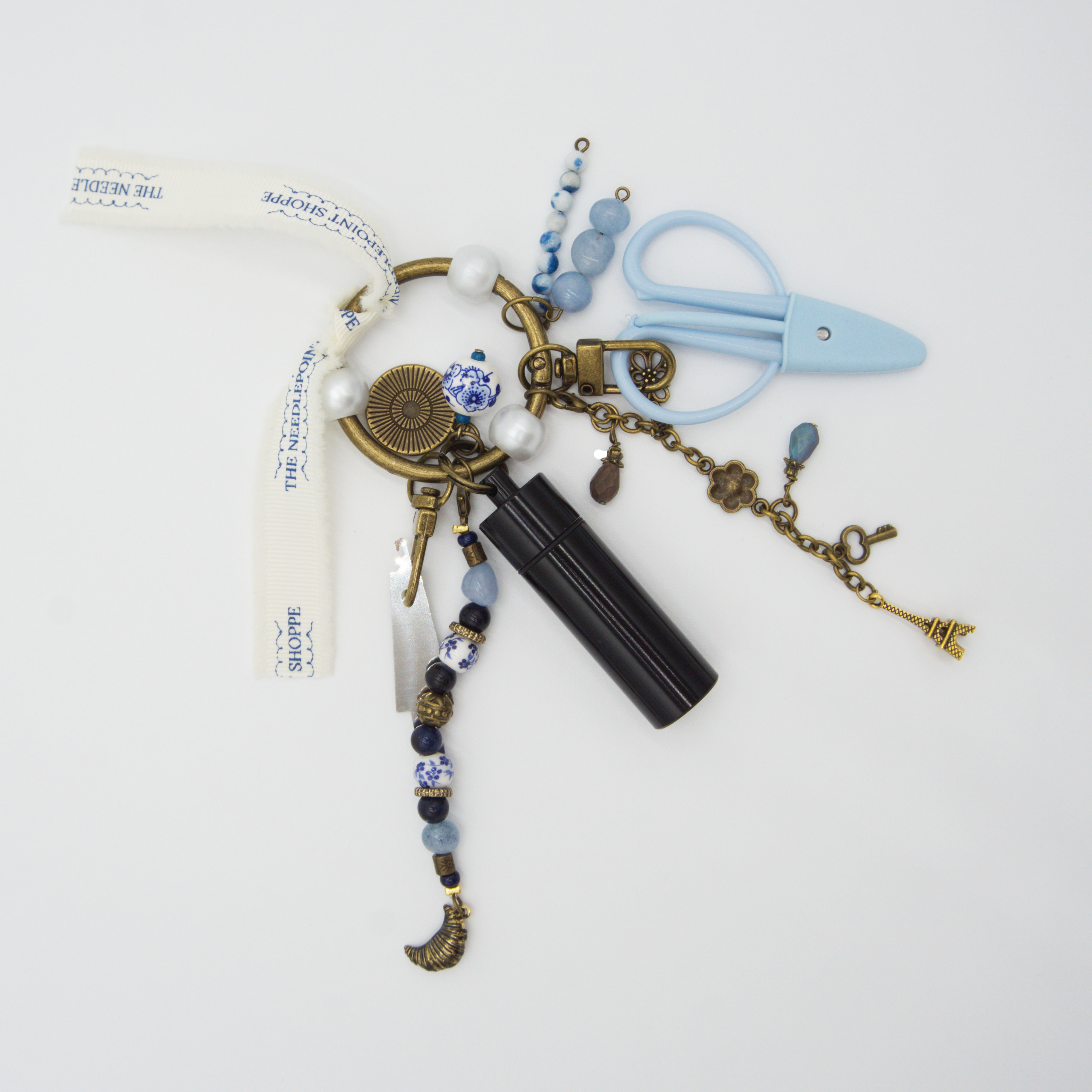 The Needlepoint Shoppe Parisian Cafe Themed Tool Charm Set