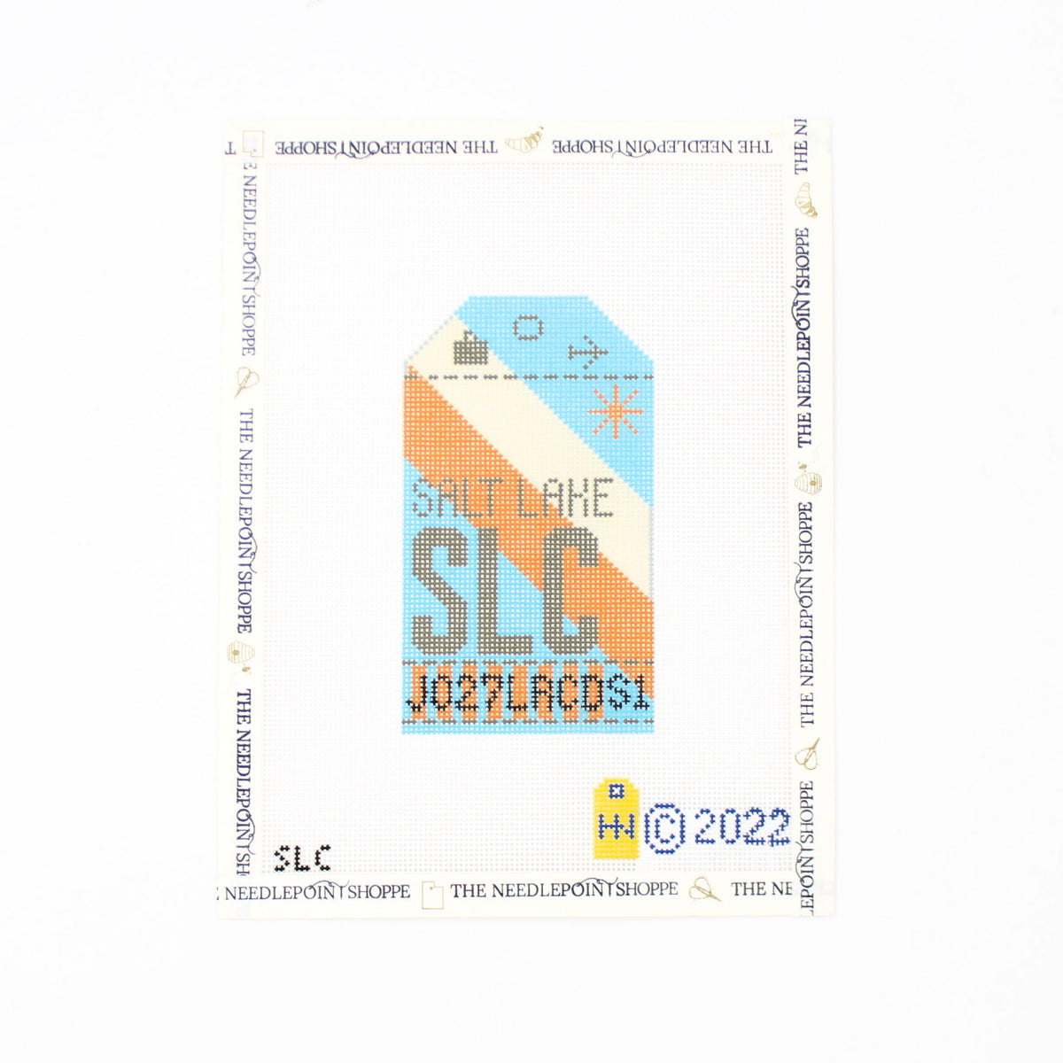 Salt Lake City Vintage Travel Tag Canvas