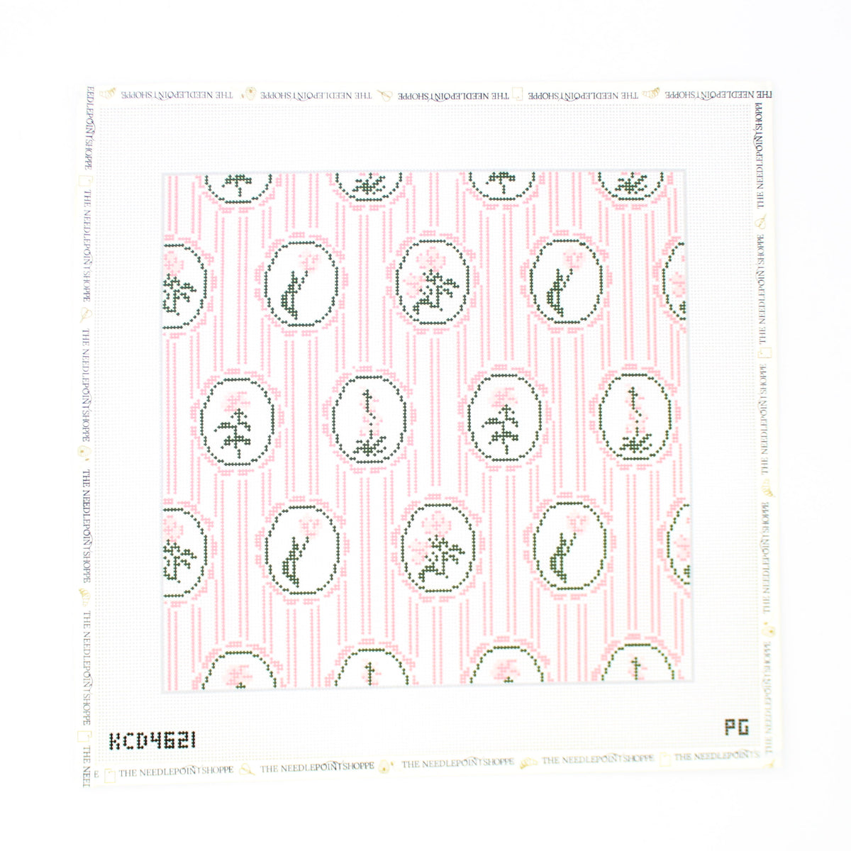 Vintage Floral Needlepoint Canvas