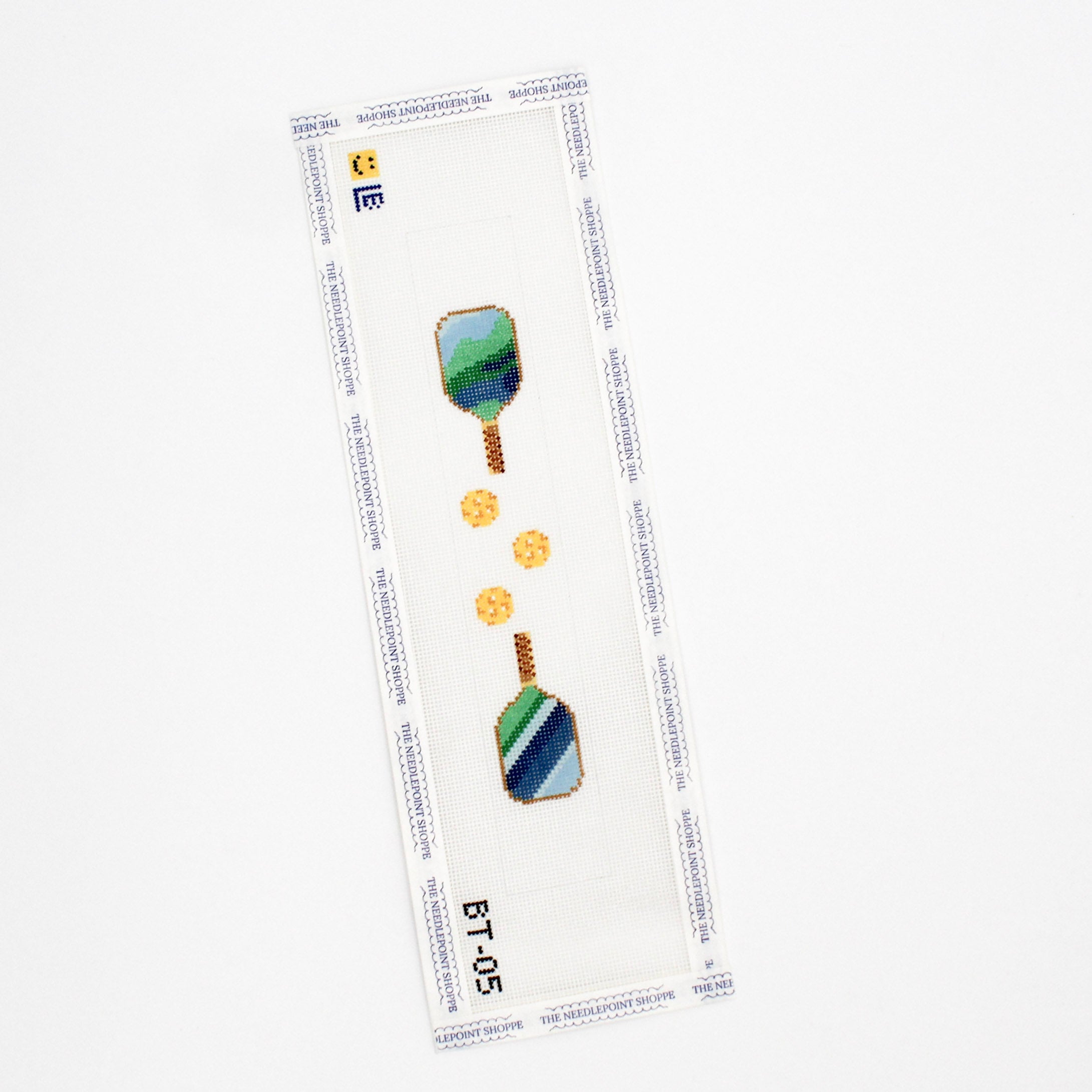 Pickleball Key Fob - Blue/Green Paddles