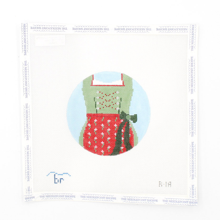 Red and Green Dirndl Round