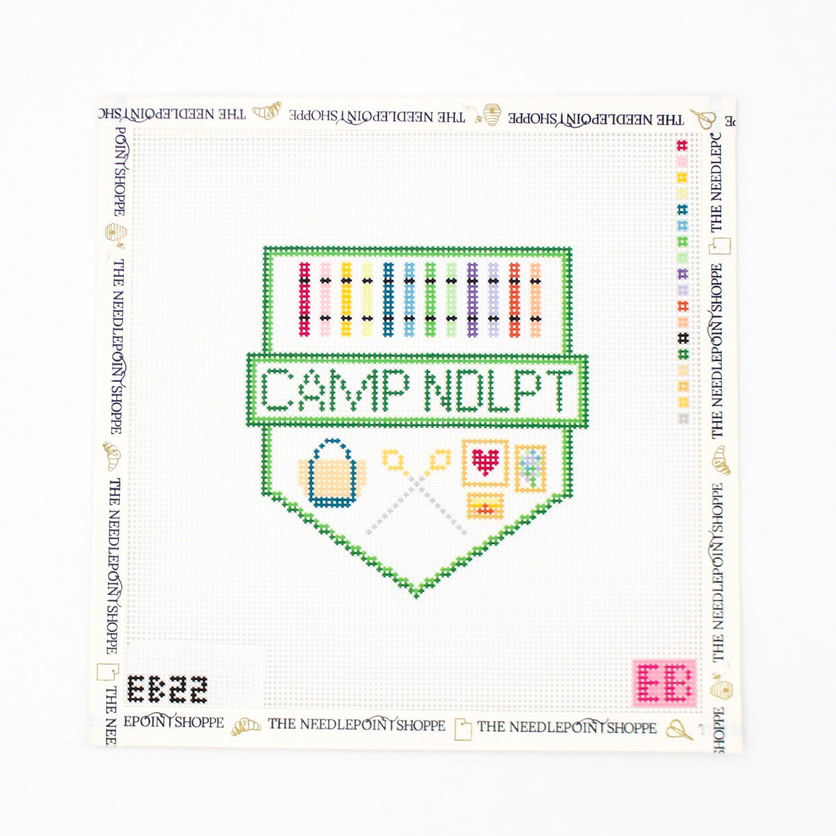 Big Camp NDLPT Pennant Needlepoint Canvas
