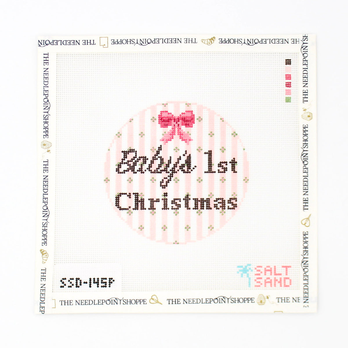 Baby's First Christmas Needlepoint Canvas