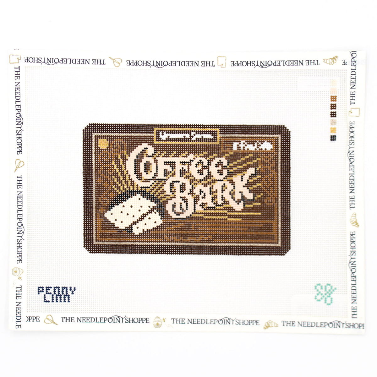Coffee Bark Needlepoint Canvas