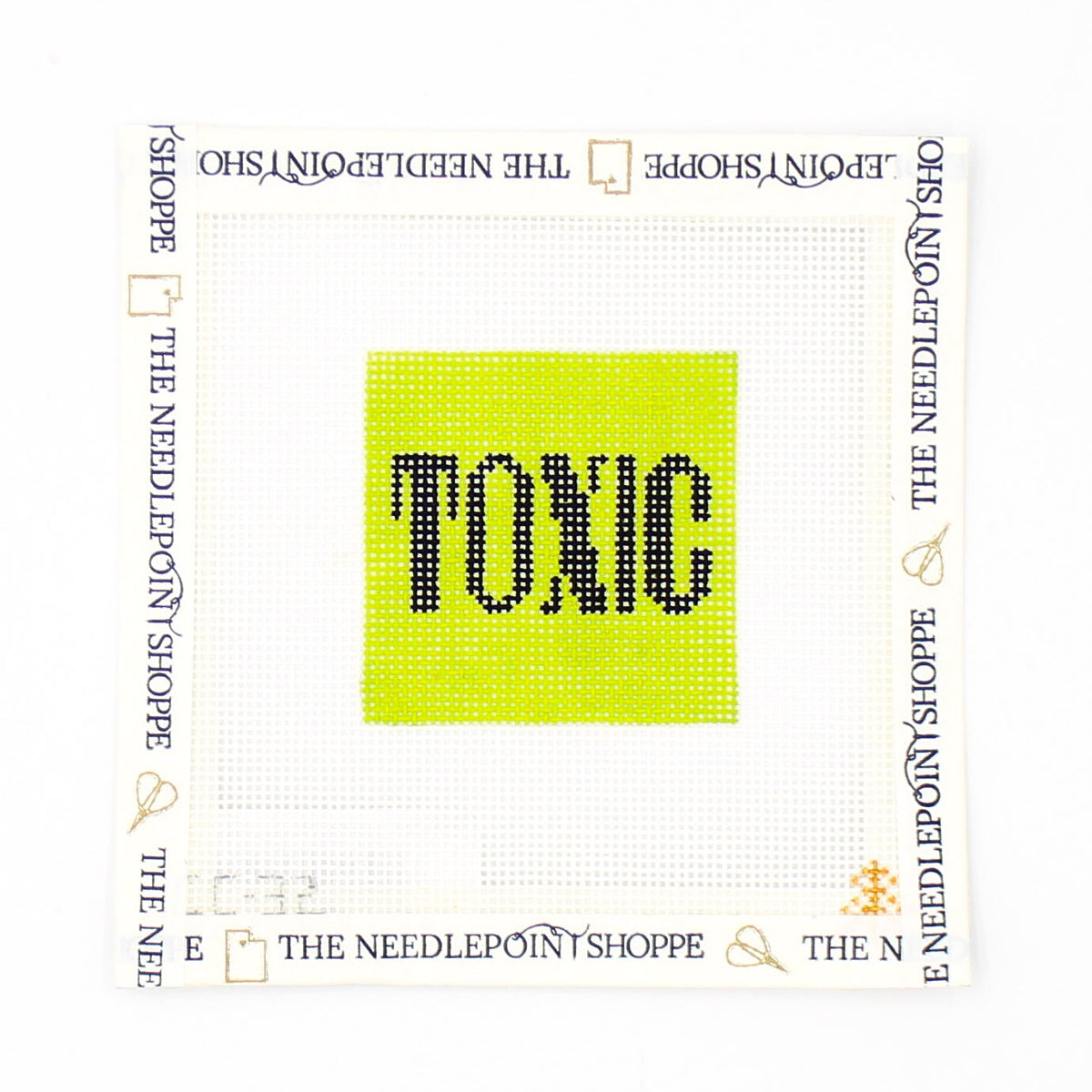 Toxic Needlepoint Canvas Insert for Can Cozy