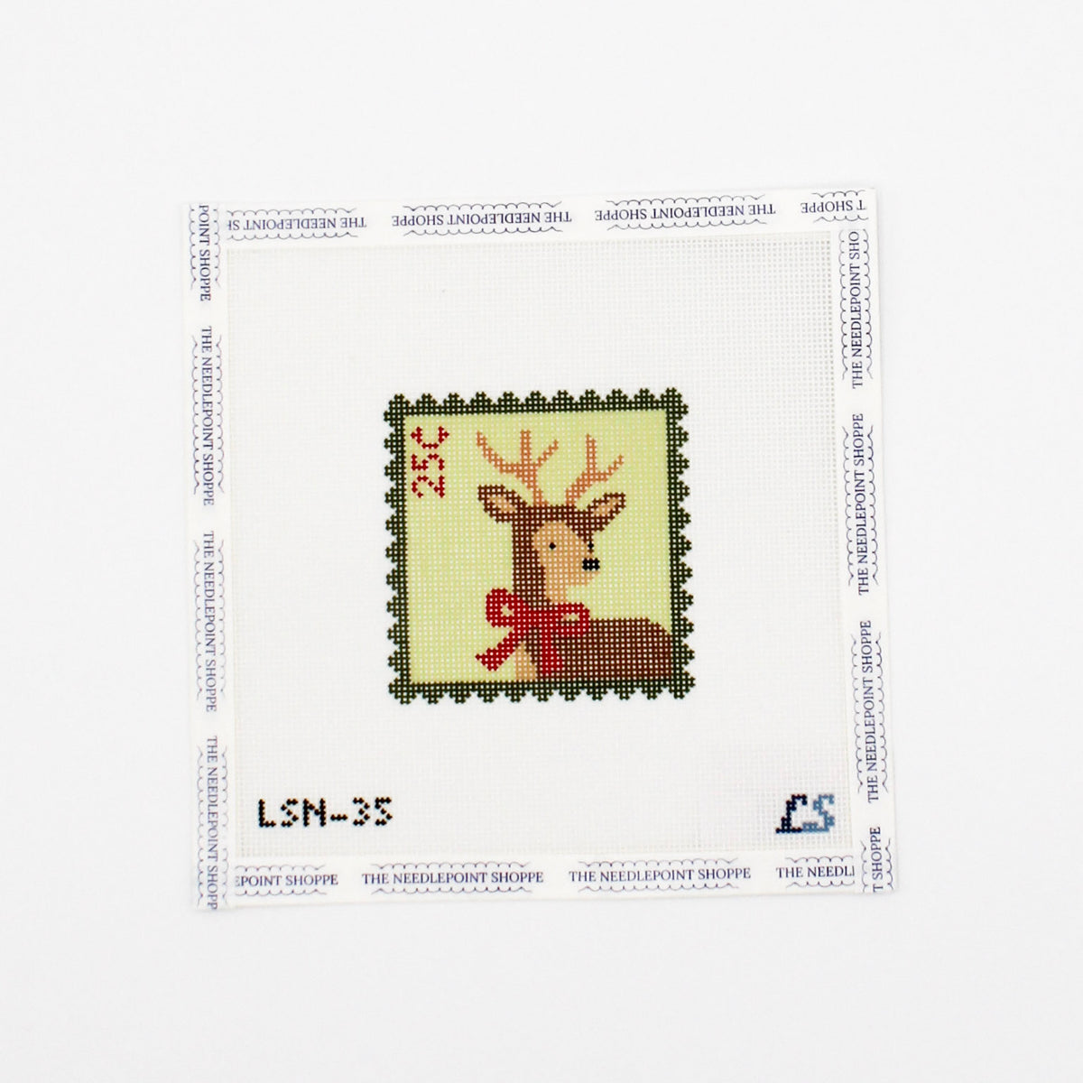 Holiday Green Deer Stamp