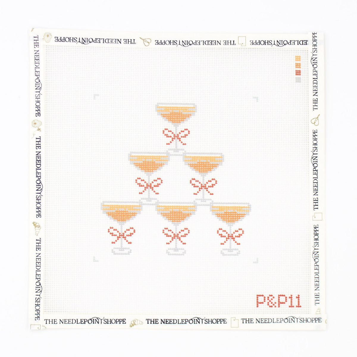 Aperol Spritz Tower Needlepoint Canvas