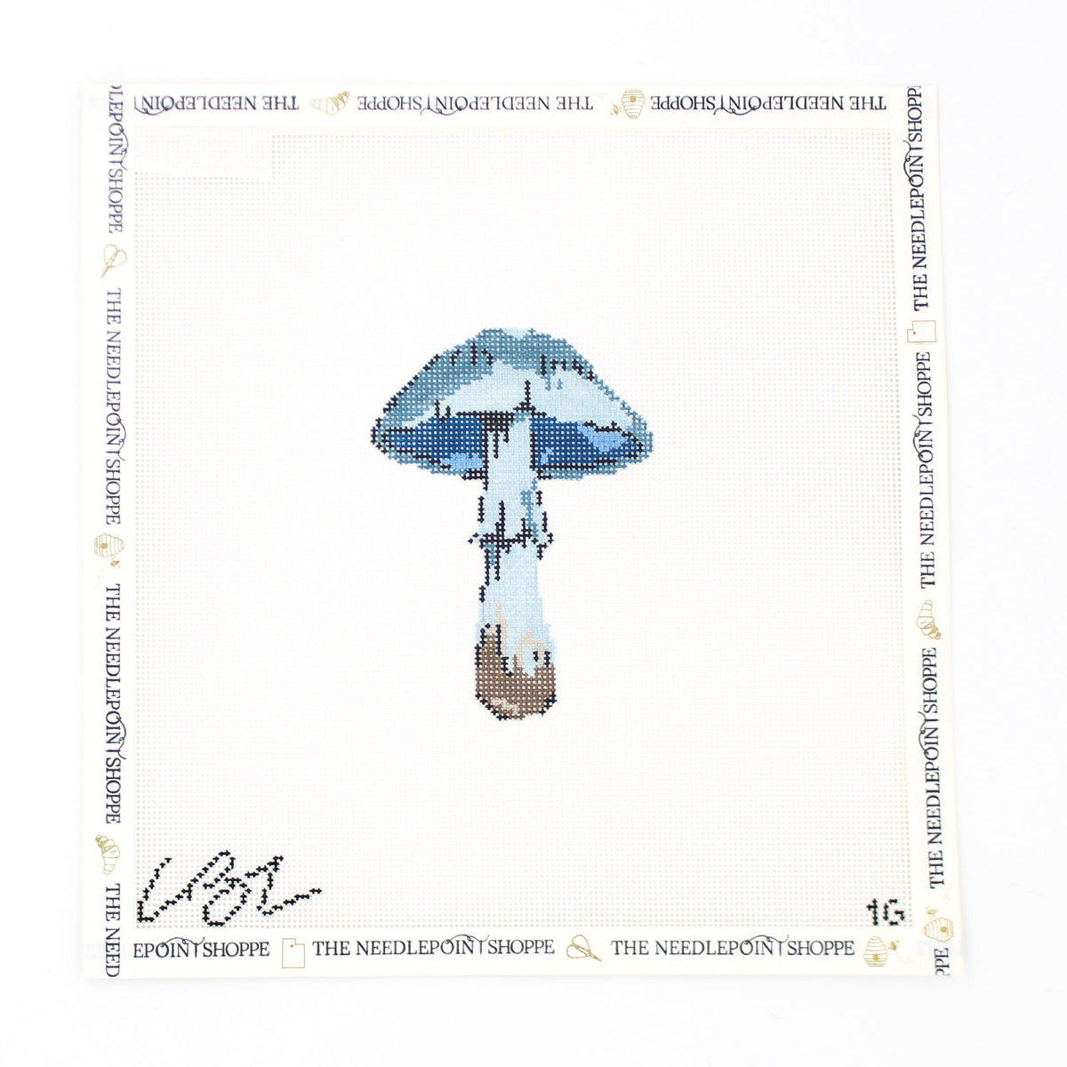 Mushroom Series Needlepoint Canvas - Navy