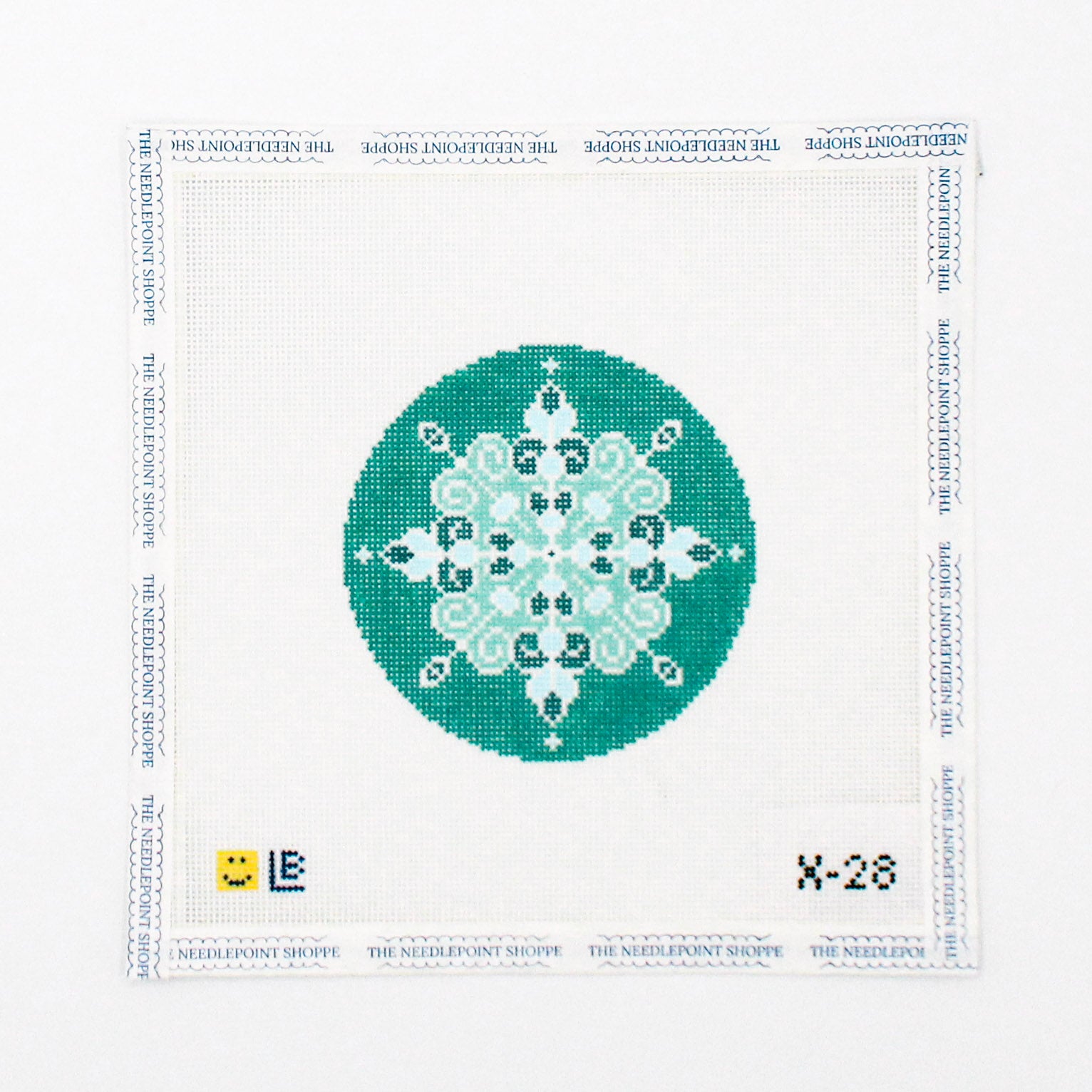 Light Teal Snowflake #1