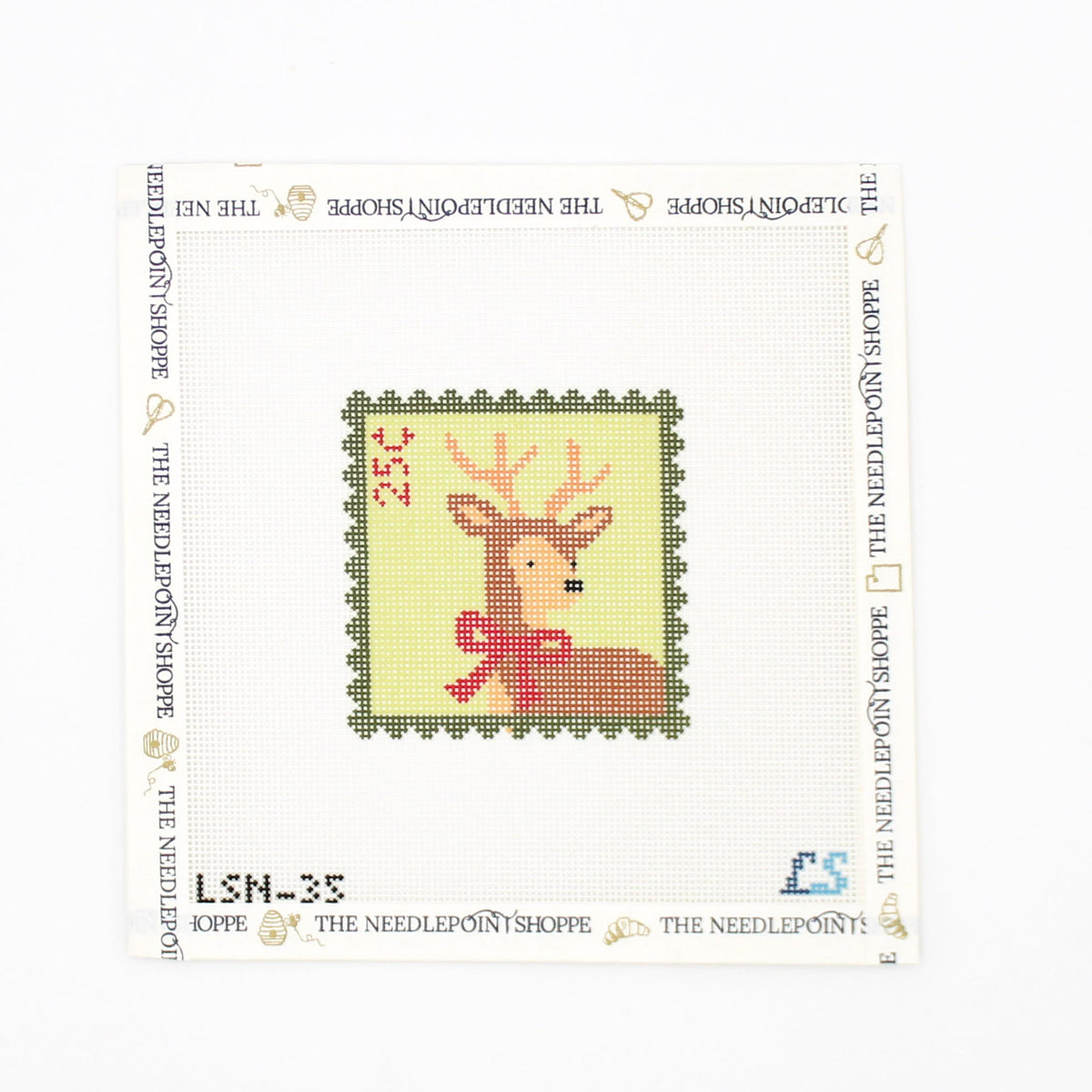 Holiday Green Deer Stamp