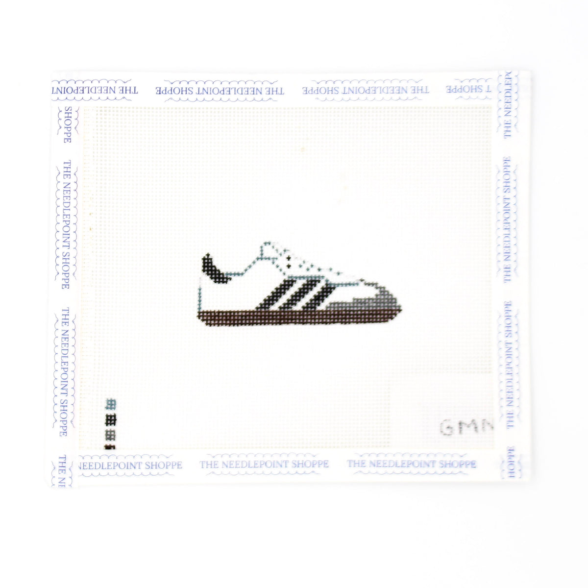 White Adidas Needlepoint Canvas