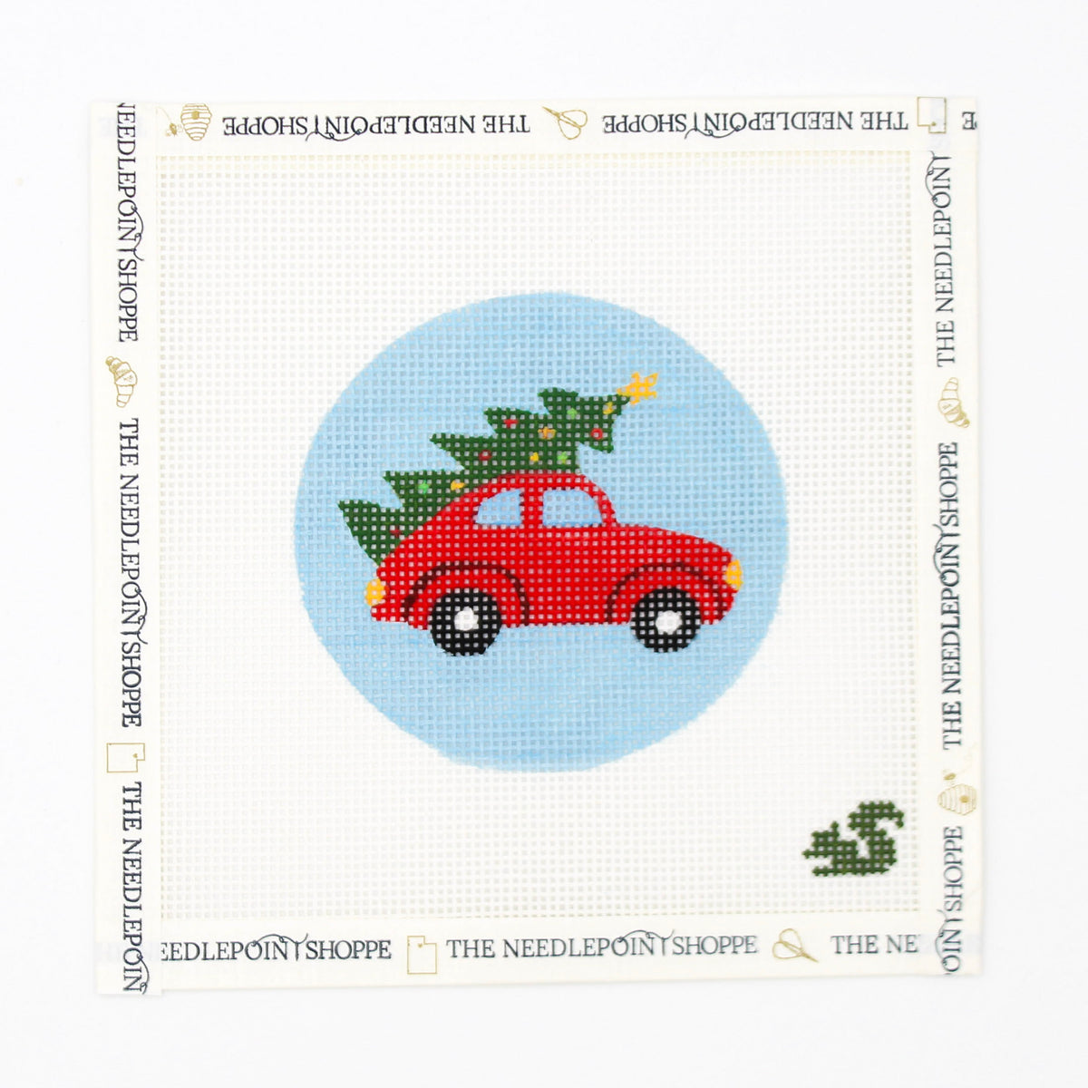 Volkswagen Christmas Needlepoint Canvas