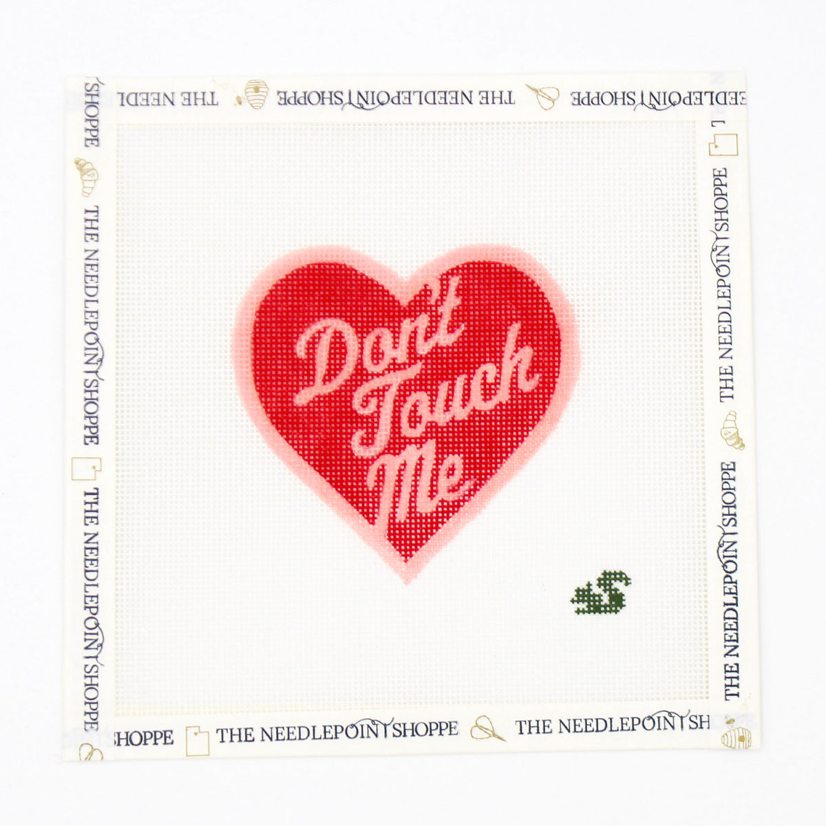 Don't Touch Me <3 Needlepoint Canvas