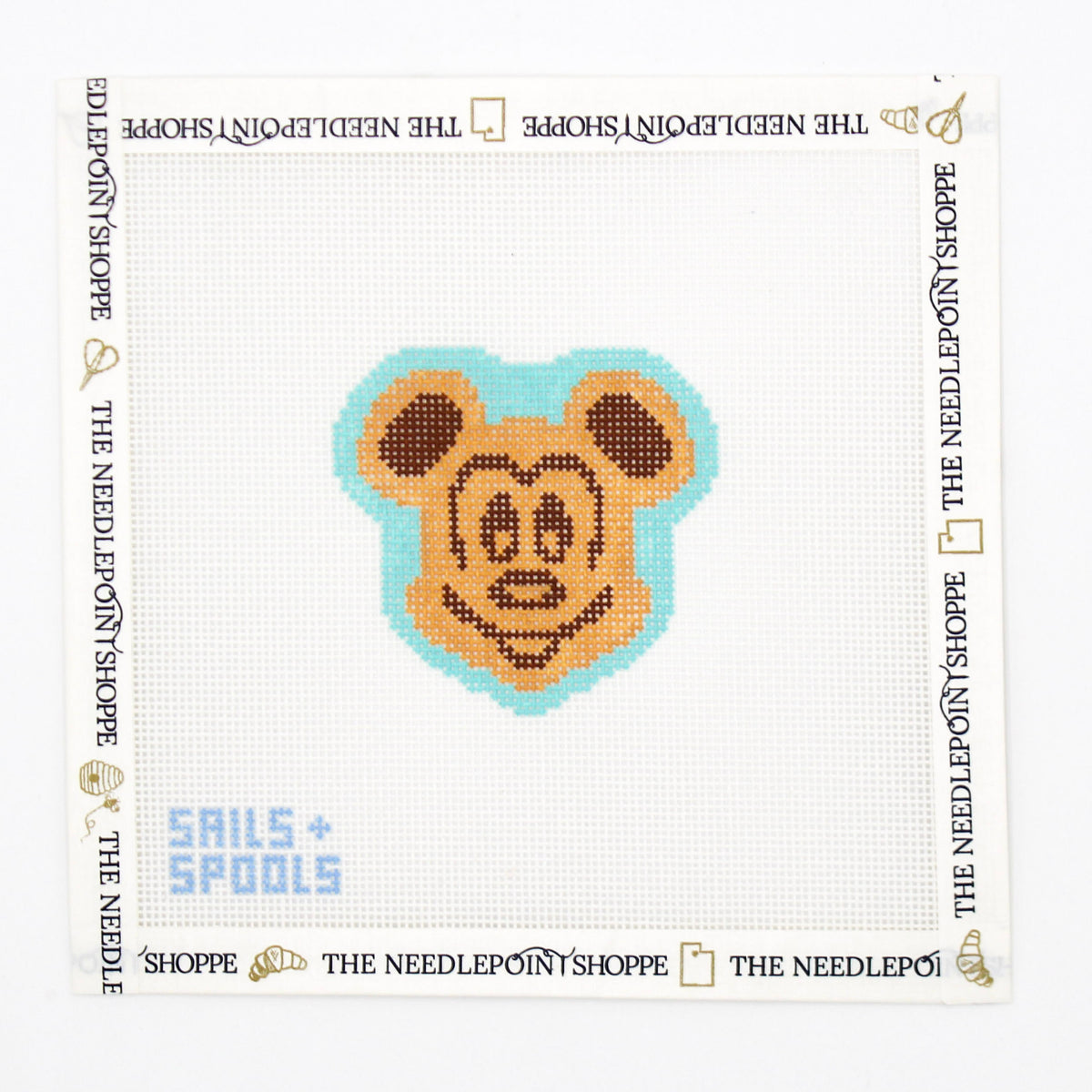 Mini Mickey Waffle Needlepoint Canvas
