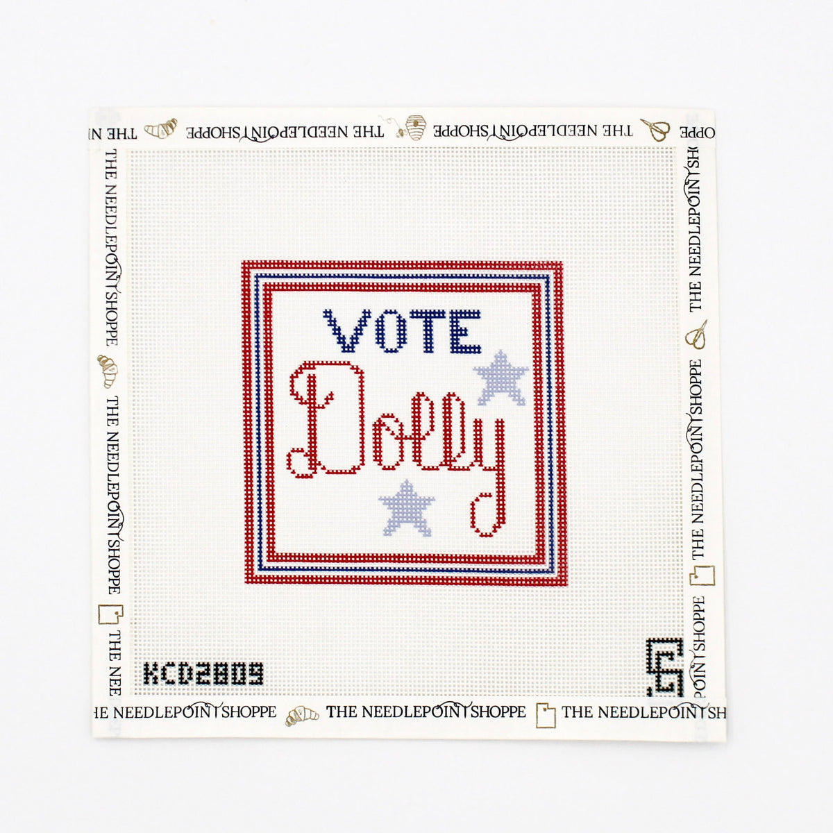 Vote Dolly Needlepoint Canvas