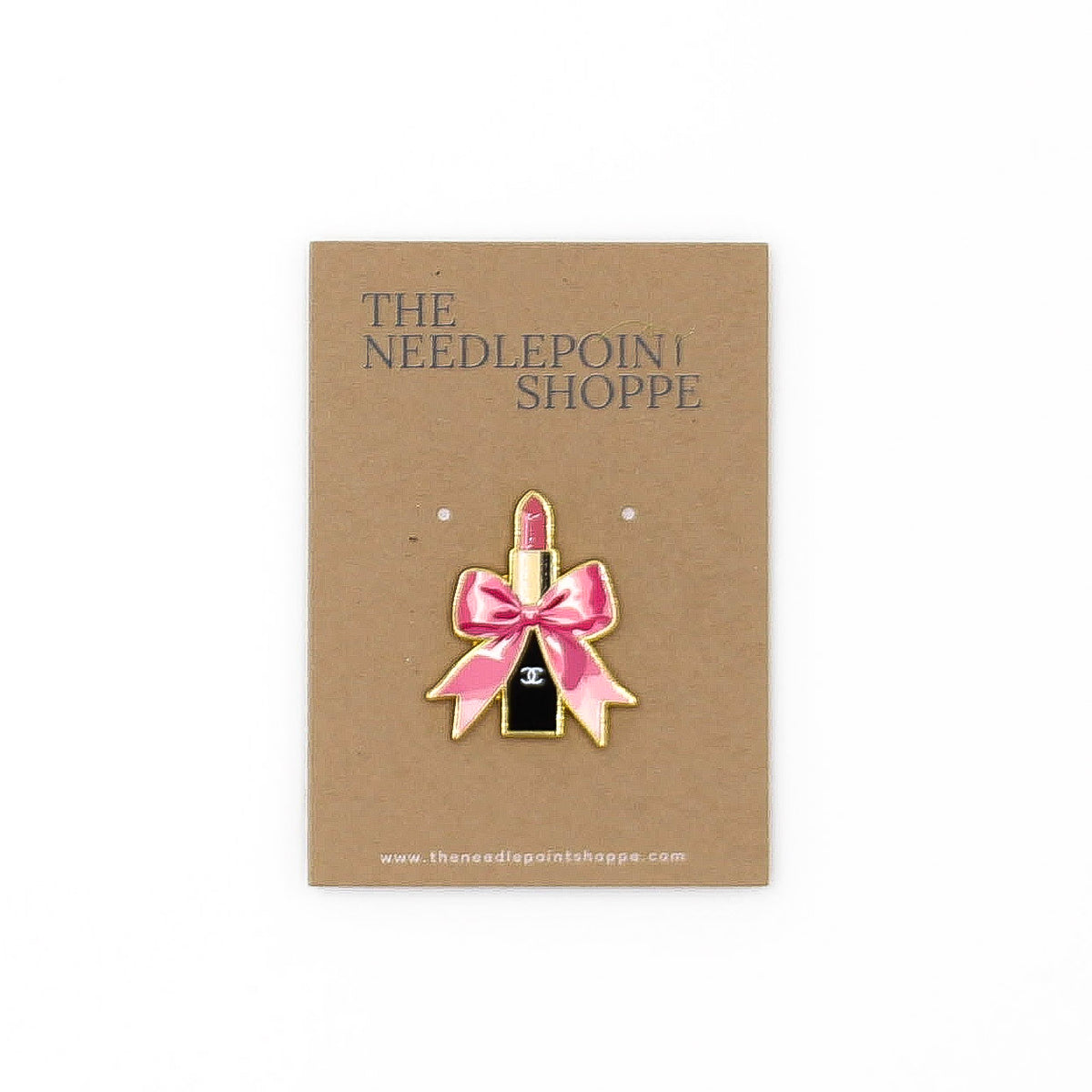 Pretty in Pink Chanel Lipstick Needle Minder