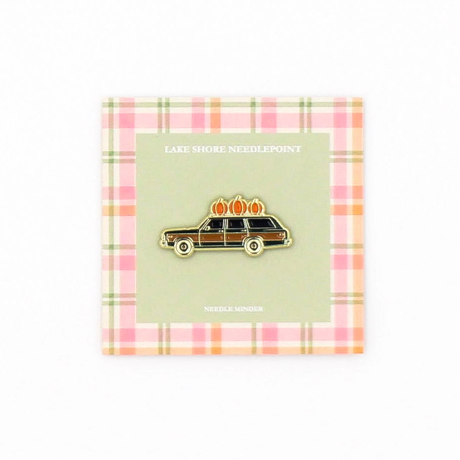 Pumpkin Station Wagon Needle Minder