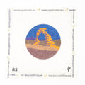 Arches on Blue Sky Needlepoint Canvas