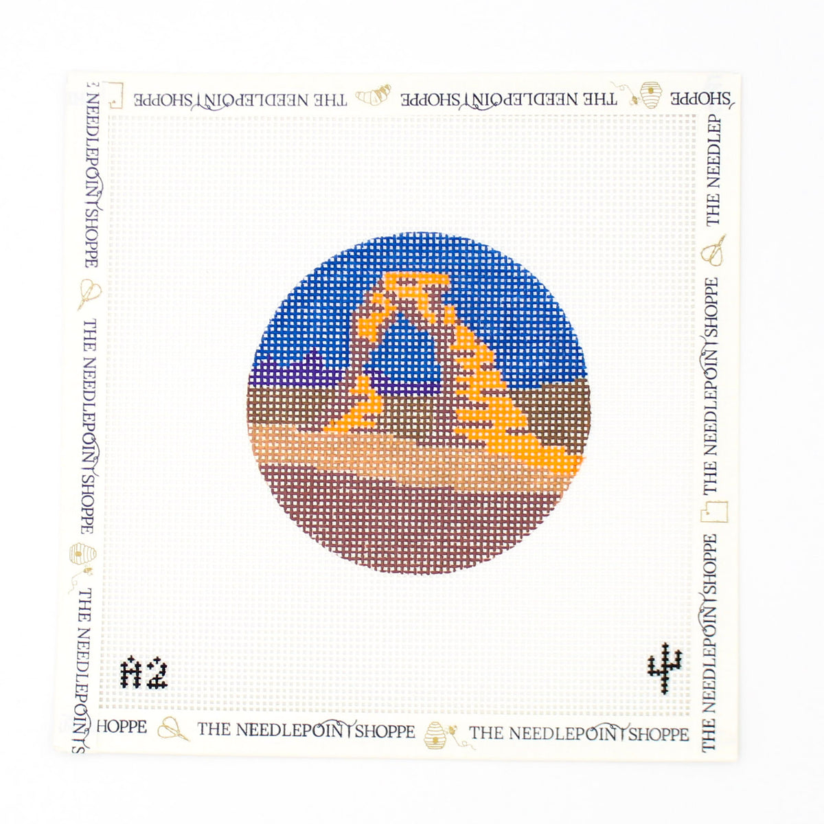 Arches on Blue Sky Needlepoint Canvas