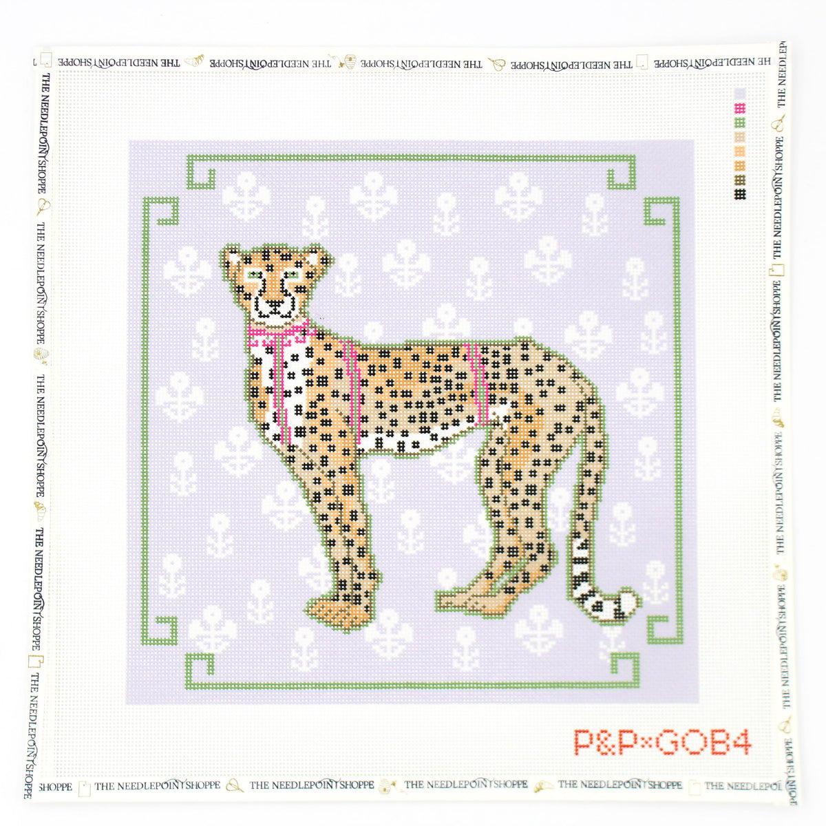 Cheetah Pillow Needlepoint Canvas