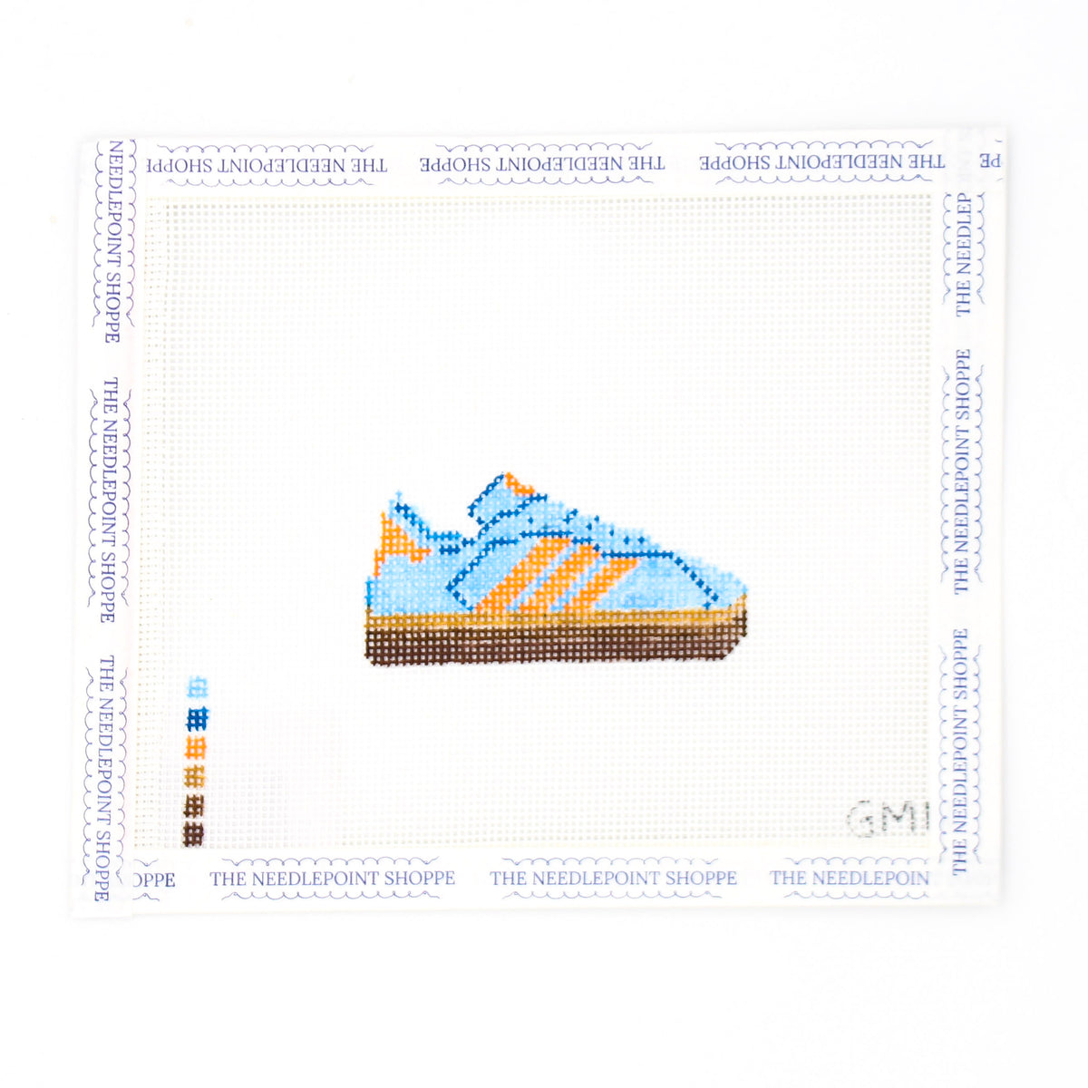 Blue Adidas Needlepoint Canvas
