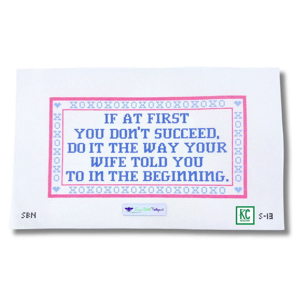 If at First You Don't Succeed...Wife Canvas