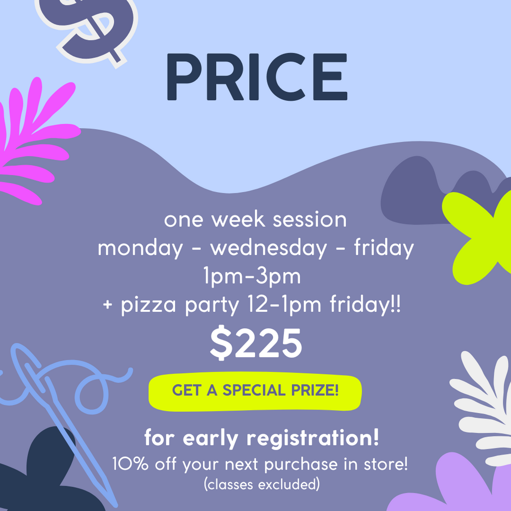 July Stitch Squad Camp Ages 14-17